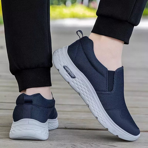 Zapatos Tenis Negros Mujer Y Hombres Pie Diabetico Cómodo