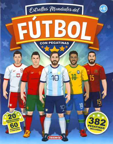 Libro Estrellas Mundiales Del Fútbol Con Pegatinas