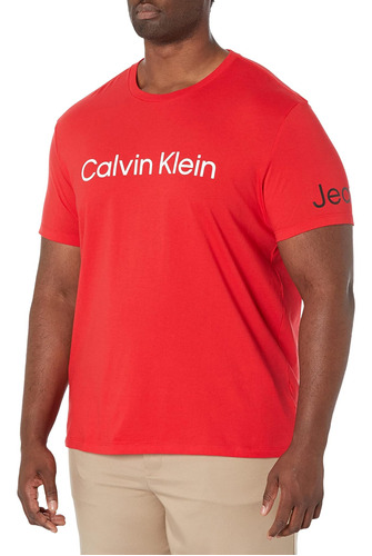 Calvin Klein Camiseta De Cuello Redondo Con Logo De Viaje Pa