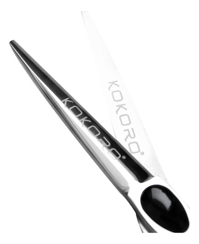 Tijera Kokoro Black De Corte 5.5 Color Plateado