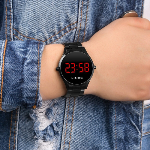 Relógio Feminino Lince Digital Led Mdn4618lvxpx
