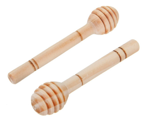 Imagen 1 de 5 de Mylin Palito Mielero De Madera 8.5cm Pack 2 Piezas