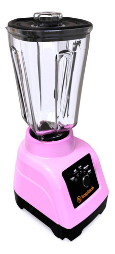 Licuadora 750w Vidrio 2l Perilla 3vel Bosstech B3 Rosa