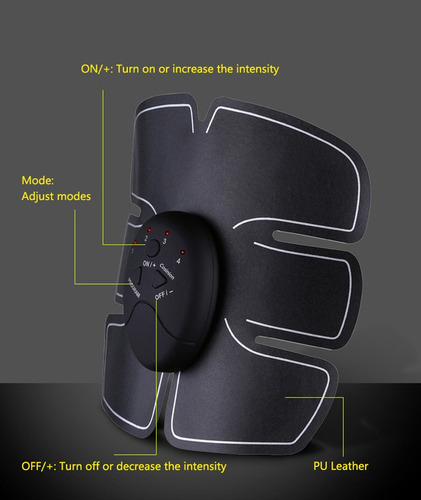 Tonificador Muscular Eléctrico Bumbum Abdominal Glúteos 4 Em