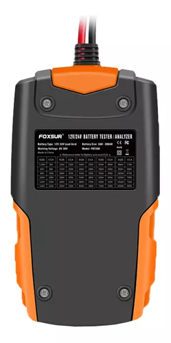 Hduacuge - Probador de batería de coche, 12 V, 24 V, analizador de batería,  automático digital, herramienta de diagnóstico de batería : :  Coche y moto