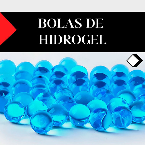 Ametralladora Juguete Pistola Bolitas De Hidrogel Eléctrica Celeste