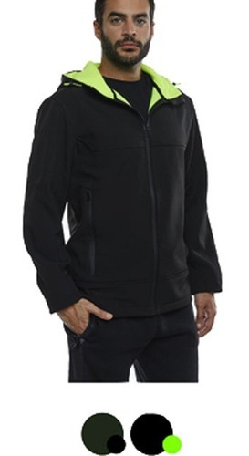 Campera Softshell Hombre Con Capucha Importado 29115224