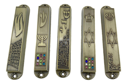 Mezuzah Placa Puerta Mezuzah Decoración Casa Aleación