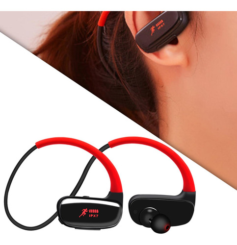 Auriculares Bluetooth 5.0 Ipx7 Auriculares Rojo Sin Memoria