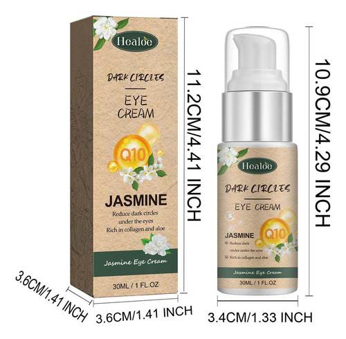 Crema De Ojos Para Eliminar Ojeras Con Jazmín, Ojeras,