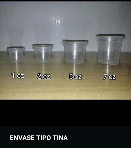 Envase Tipo Tina 5 Onza Con Tapa Quesillo Gelatina Yogurt