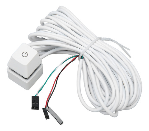 Llave Mecánica Blanca Para Ordenador, Enchufe Retroiluminado