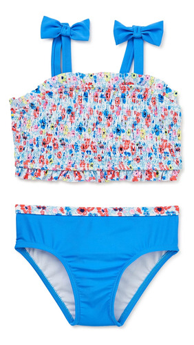 Conjunto De Baño Para Natacion Floral Para Niña 5t