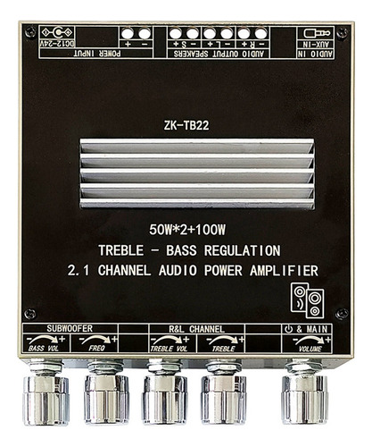 Placa Amplificadora De Potencia Zk-tb22 5.1 Bluetooth Amplif