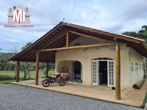 Imagem 1 de 30 de Linda Chácara Com 02 Dormitórios, Terreno Plano, Bosque, Córrego, Pomar, Horta, À Venda, 2000 M² Por R$ 320.000 - Rural - Socorro/sp - Ch0958