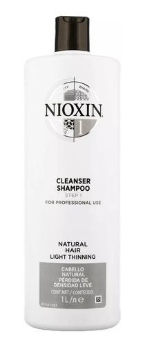 Nioxin-1 Shampoo Densificador Para Cabello Natural  1000ml