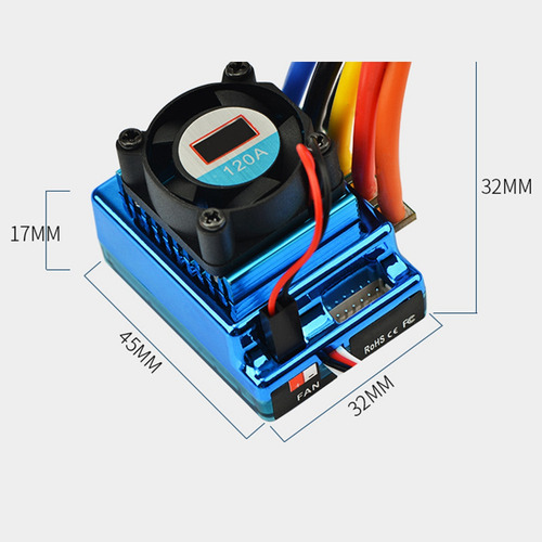 Controlador De Velocidad De Corriente Con Sensor Rc Racing E