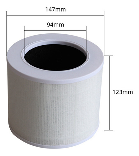 2 Filtros Purificadores De Aire Para Purificador De Aire Lev