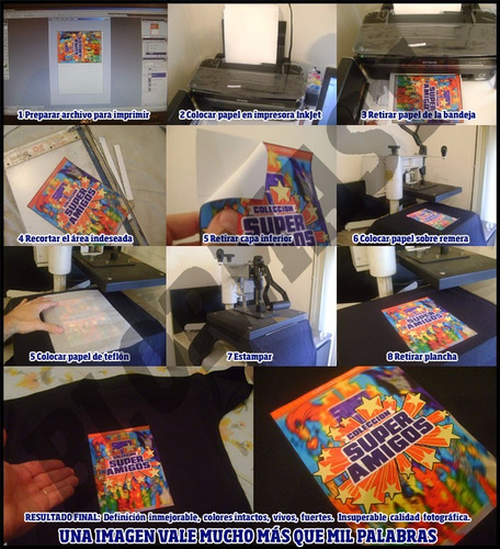 Papel Transfer Blormast 30 Oscuras + 30 Claras A4