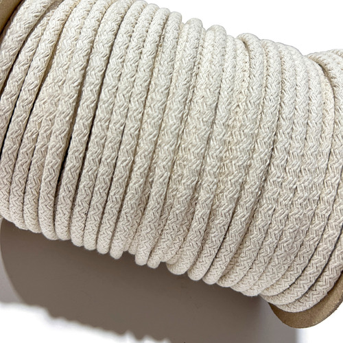Cordón Algodón Con Relleno De 10mm X 100 Mts. Crudo Premium