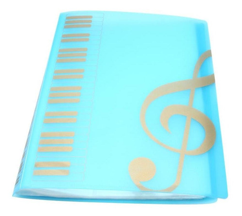 Imagen 5 de 6 de Folder Music Sheet , Tamaño A4, 40 Páginas (azul)