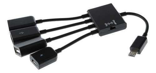 4 Em 1 Universal Micro Usb Multi Carregador De Cabo Otg Hub