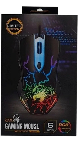  Gamer Mouse Genius Scorpion Rgb Iluminado 2000dpi 6botones!
