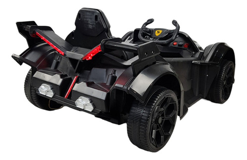 Montable Para Niños Con Control Remoto,sonido,luz,usb, 12v Color Negro