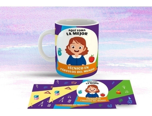 Plantillas Sublimación Tazas - Técnico Párvulos | Educadoras