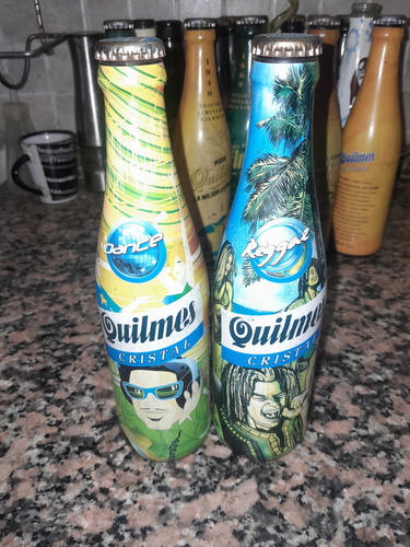 Antiguas Botellas Quilmes Ed.limitada Dance-reggie Llenas (Usado)