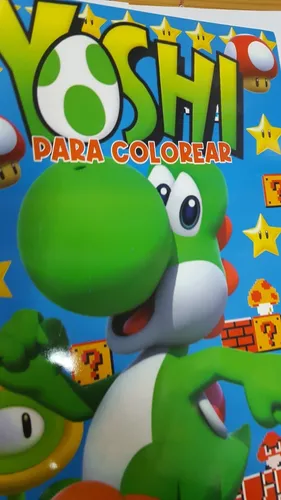 Libro Para Colorear De Yoshi Y Super Mario (tapas Blandas)