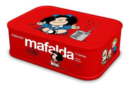Coleccion Mafalda: 11 Tomos En Una Lata Edición Roja