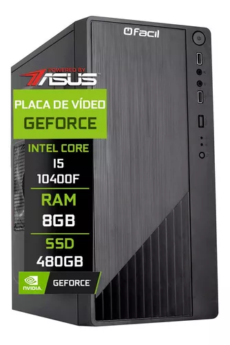 Computador Fácil Asus Intel Core I5 10400f 8gb Ssd 480gb