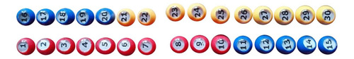 30 Bolas De Bingo, Suministros Duraderos, Bolas De Rifa Para