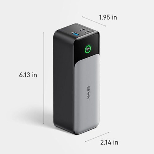 Cargador Portátil Power Bank Anker 737, 24000mah Cargador Pa Negro