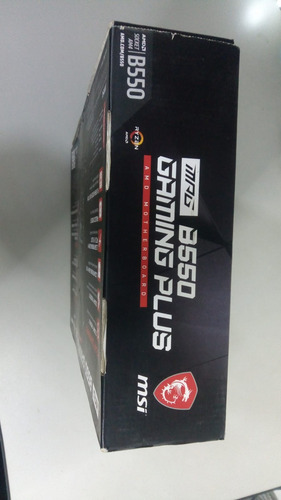 Caixa Da Placa Mãe Msi Mpg B550 Gaming Plus Preto (Usado)