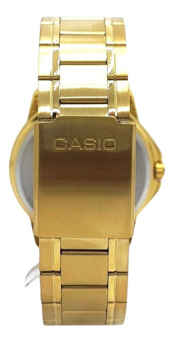 Imagen 7 de 8 de Reloj Dorado Hombre Casio Mtp-v004g-1bu