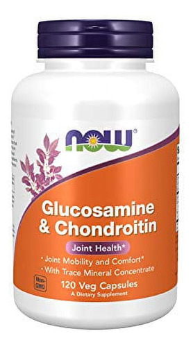 Glucosamine & Chondroitin 120 Cápsulas Vegetales Now