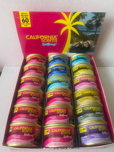 California Scents Aromatizante En Lata Nueva Imagen (18pzas)