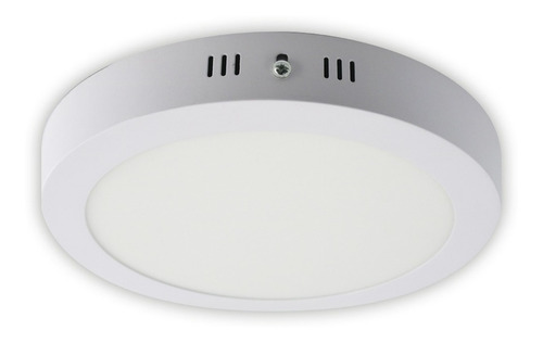 Plafón Panel Led 6w Aplicar Redondo Luz Neutra Ext. A 220v