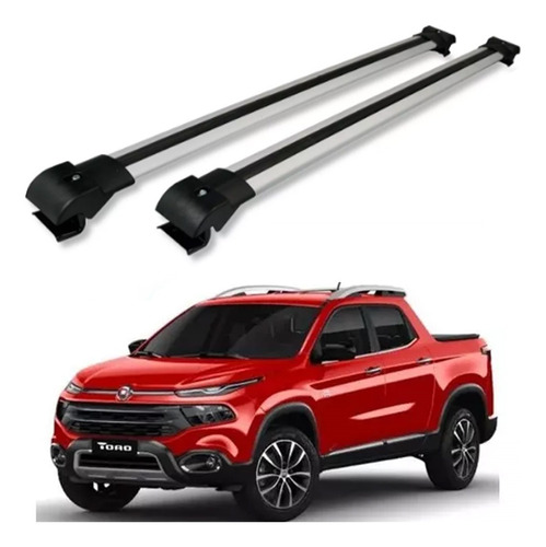  Travessa De Teto Para Fiat Toro 2018 Larga Cor Prata