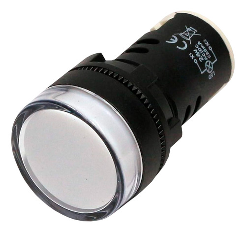 Luz Piloto Led Monoblock 22mm 220v Color Blanco