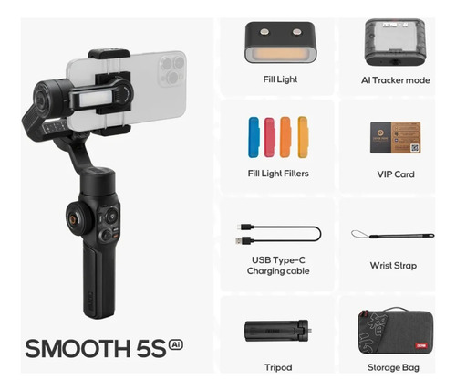 Estabilizador Celular Zhiyun Smooth 5s Inteligencia Artifici