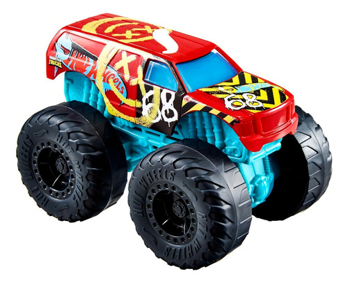 Vehículo Hot Wheels Monster Trucks Luces Y Sonido Demo Derby Color Multicolor