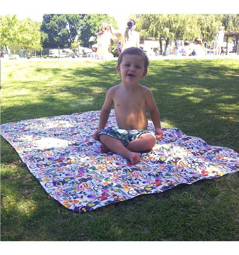 Manta De Juego Impermeable Lavable Ideal Jardin Picnic Playa