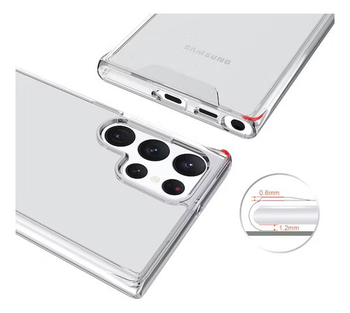 Funda Space Transparente Rígida + Mica De Regalo
