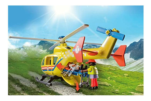 Playmobil Rescue Helicóptero De Rescate 71203