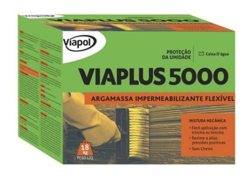 Viaplus 5000 18kg Viapol Cor Cinza