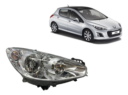 Optica Peugeot 308 2011 2012 2013 2014 2015 Cromada Derecha