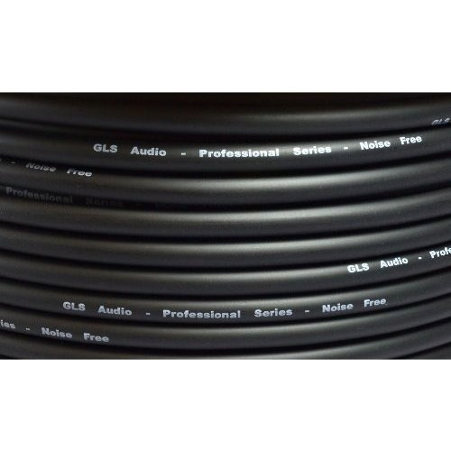 Gls Audio Cable De Micrófono Negro De 300 Pies